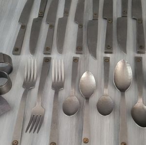 Restoration Hardware Hammered flatware